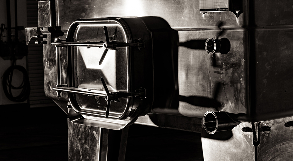 Black and white photo of La Garde tank